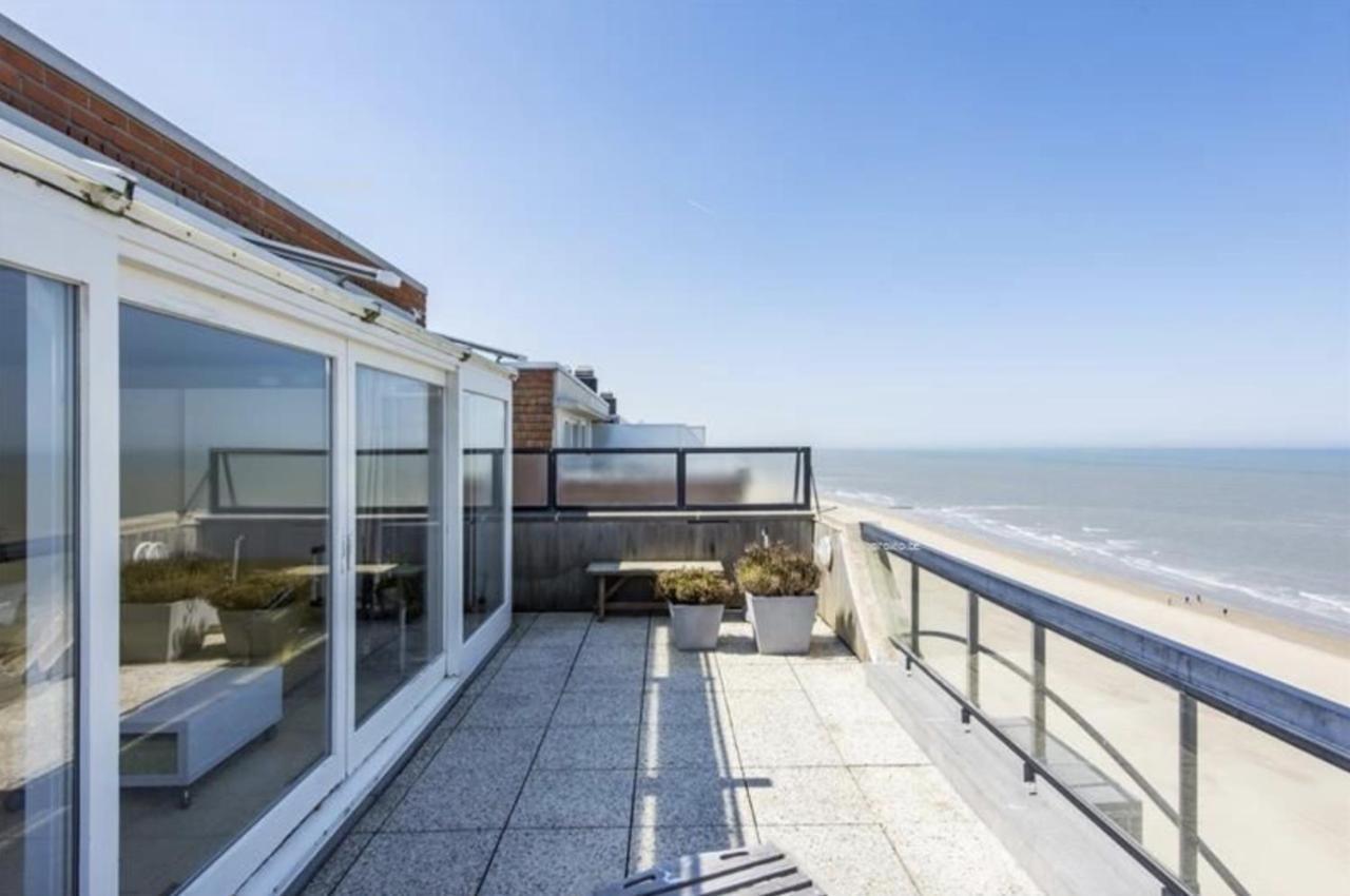 Penthouse App Met Imposant & Eindeloos Zeezicht Leilighet Middelkerke Eksteriør bilde