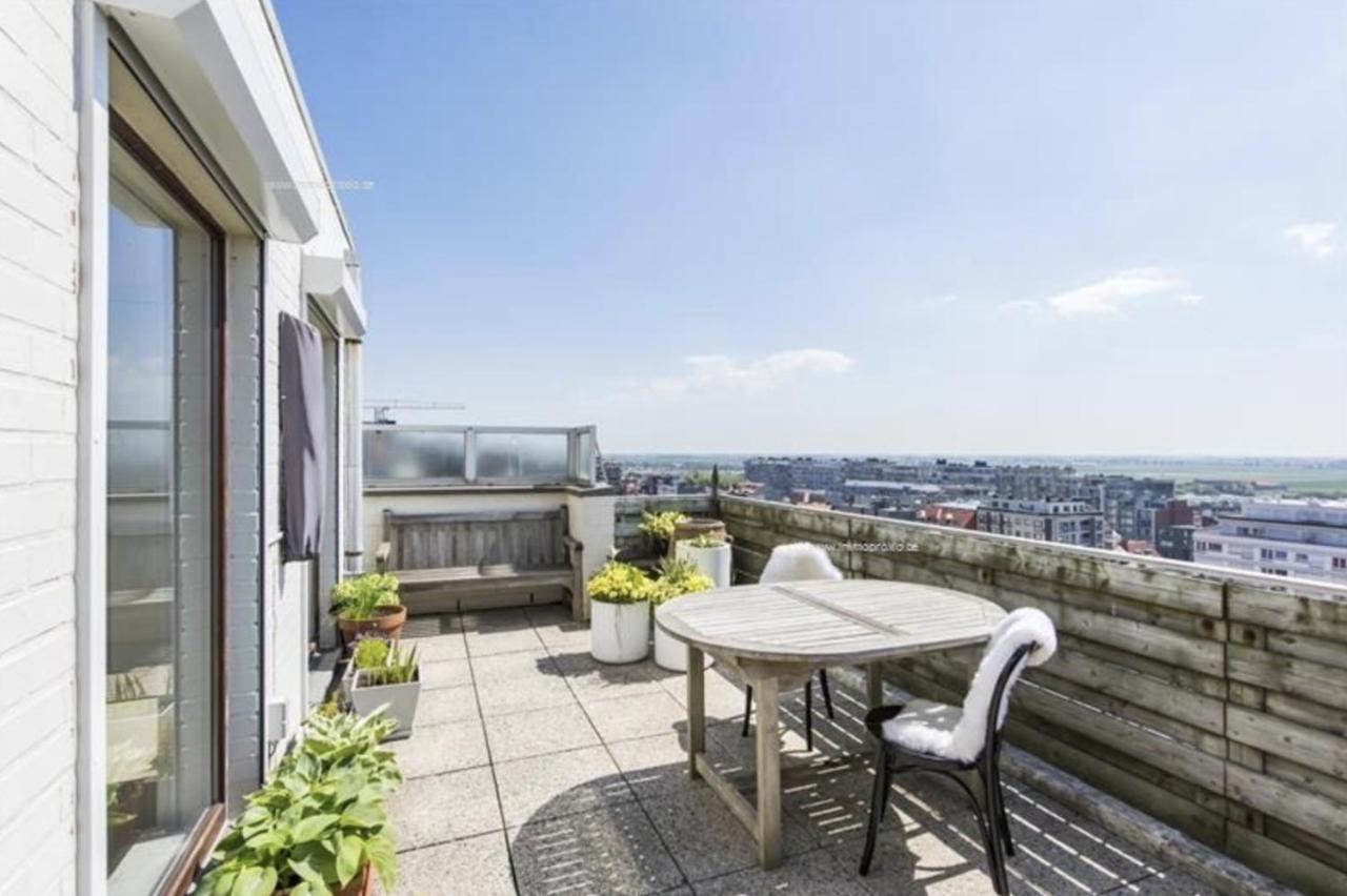 Penthouse App Met Imposant & Eindeloos Zeezicht Leilighet Middelkerke Eksteriør bilde